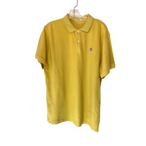Serge Blanco Men's Yellow Preppy Slim Fit‎ Short Sleeve Polo Shirt Size XL